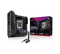 ROG Strix Z590-I Carte mère de gaming WiFi 6E LGA 1200 (Intel 11e/10ème génération) Mini-ITX Gaming (PCIe 4.0, 8+2 étapes d'alimentation, Thunderbolt 4 Onboard, 2,5 Go LAN, USB 3.2 Gen 2 panneau avant Type-C, 2 emplacements M.2)