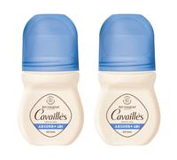 ROGÉ CAVAILLÈS | Anti-transpirant Absorb+ 48h - Roll-on | Parfum frais aux notes de thé vert & de bergamote | Sans alcool | Flacon recyclé | Testé dermatologiquement | Lot de 2x 50ml