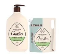 Rogé Cavaillès Gel Bain Douche Amande Verte 1L + Eco-Recharge 1L
