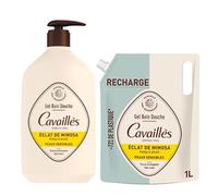 Rogé Cavaillès Gel Bain Douche Eclat de Mimosa 1L + Eco-Recharge 1L