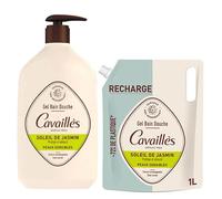 Rogé Cavaillès Gel Bain Douche Soleil de Jasmin 1L + Eco-Recharge 1L