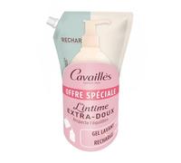 ROGE CAVAILLES Gel Lavant Intime Extra-Doux, Recharge 2 x 250 ml, pH Physiologique, Muqueuses Sensibles - Lot de 2