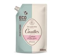 ROGE CAVAILLES Soin Intime Recharge Doux à l'Extrait de Calendula - Gel Lavant Éco-Responsable 500mL - Formule 97% d'Origine Naturelle - Respecte l'Équilibre Intime - Lot de 2