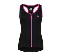 Rogelli Abbey Débardeur de Cyclisme pour Femme Noir Schwarz/Rose s
