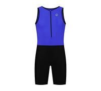 Rogelli Florida Combinaison de Triathlon Sans Manches Enfant, Bleu/Noir, Taille 128-140