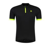 Rogelli Maillot Cyclisme Homme, Manches Courtes, Vélo Jersey, Noir/Fluor, Core, 5XL