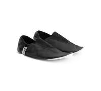 Rogelli Patins de Gymnastique en Cuir véritable avec Semelle rembourrée Noir