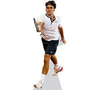 Roger Federer (Playing) Silhouette en Carton Taille Mini