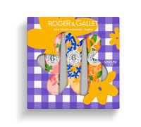 RogerGallet - Coffret Trio Crèmes Mains Bienfaisantes - Fleur de Figuier, Vanille Soleil, Néroli - Enrichies en Beurre de Karité et Amande Douce - Edition Cadeau Fête des Mères