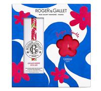 Roger & Gallet Gingembre Rouge Coffret Eau Parfumée Bienfaisante 100 ml + Bougie Parfumée 85 gr Offerte