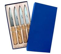 ROGER ORFEVRE Coffret 4 couteaux cuisine Inox Olivier