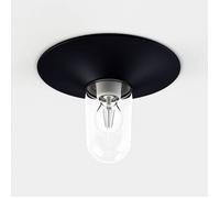 Roger Pradier Cooper N°1 verre clair Fassadenleuchte, noir velours