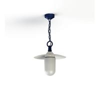 Roger Pradier Montana N°1 verre mat Außenleuchte, bleu acier
