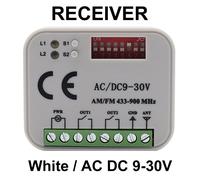 Roger-Récepteur Pour Porte De Garage Ouverte,Commutateur De Contrôleur,220v,433mhz,E80,Cruc54r,Cruc52r,H80 Cruc22,12v,24v,Rx,Zagreb Ti,300-900mhz - Type Ac Dc 9-30v White
