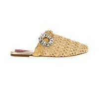 Roger Vivier - Bab Viv Mules - Femme - Chaussures - Beige - Taille: 39 1/2 EU