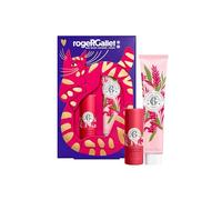 RogerGallet - Coffret Cadeau Noël Femme Gingembre Rouge - Baume Lèvres Sublimateur + Crème Mains 30 ml - Idée Cadeau Femme aux Notes de Gingembre et Baies Roses