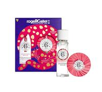 RogerGallet, Coffret Noël Eau Parfumée Gingembre Rouge 30ml +Savon 100g | Coffret aux notes de gingembre rouge, Fragrance énergisante, Apporte une sensation de vitalité, Usage quotidien