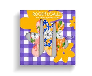 RogerGallet - Coffret Trio Crèmes Mains Bienfaisantes - Fleur de Figuier, Vanille Soleil, Néroli - Enrichies en Beurre de Karité et Amande Douce - Edition Cadeau Fête des Mères