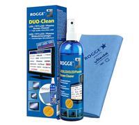 ROGGE DUO-Clean® Original 250ml inkl. Vileda Prof. Microfibre, LCD - TFT - LED - TV - Touch Displays + Plasma Screen Cleaner. The Original since 1998. Made in GERMANY