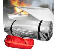 ROGHA Couverture Anti-feu d'urgence Réutilisable pour Voiture - Extinction D'incendie pour Véhicules Électriques ou Thermiques - Protection en Fibre de Verre Ignifugée 6x9m