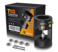 Rogierra TIG Tête d'affûtage d'électrode en tungstène, compatible avec outil de soudage TIG, multi-angle avec 4 fentes de coupe