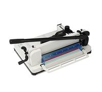 Rogneuse Guillotine Massicot Coupe Papier Tondeuse à découper robuste de 300MM à usage industriel, capacité de 400 feuilles, A4 à B7, Guillotine à papier, massicot professionnel ( Color : White )