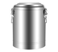ROGONPDK Chauffe-aliments, en acier inoxydable, 20 l/40 l, avec couvercle, chauffe-plats, distributeur de boissons, récipient à vin chaud, pour récipients à boissons froides, récipient isotherme (20 l