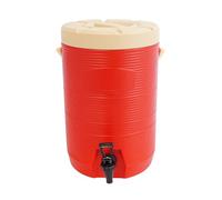 ROGONPDK Seau isotherme de 17 l avec couvercle, récipient isotherme en acier inoxydable avec robinet, distributeur de boissons chaudes et froides, récipient thermique, distributeur de boissons, pour