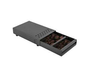 ROGONPDK Tiroirs - Boîte à expresso - Boîte à café expresso - Boîte à café - Distributeur de café professionnel - Tiroir à café pour marc de café en acier inoxydable - Noir