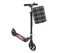 ROGONPDK Trottinette T-Style 210 mm - Roues + frein à main - Pliable - Double frein pliable - Pour adulte - Avec panier