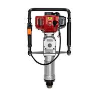 Rogowsen Piquet à essence 52 cm³ - Portable à deux temps - Marteau à essence 2 en 1 - Têtes de piquet en trois tailles - Convient pour clôtures de pâturage, supports pour arbres fruitiers et clôtures