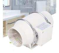 Rogowsen Ventilateur tubulaire réglable de 100 mm - Débit d'air : 220 m³/h - Convient pour les ateliers, les salles de moxibustion, les salles d'échecs, les toilettes, les salles de bains, les caves