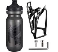 ROGTYO Lot de porte-bouteilles de vélo, support léger avec vis, bouteille d'eau, 650 ml, sans BPA, pour vélo, vélo de route, VTT, vélo électrique