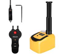 ROGTZ Kit de cric hydraulique électrique de voiture 5 tonnes 12 V, levage de véhicule automobile ultra portable avec portée de 15,5 à 45 cm pour réparation de SUV/berline/camion, cric de sol pour