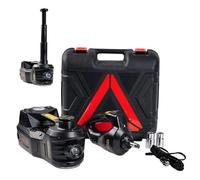 ROGTZ Kit de cric hydraulique électrique de Voiture 5 tonnes 12 V Portée de Levage Portable 45 cm avec clé à Chocs et Pompe de gonflage de Pneu pour SUV, berline, Camion, réparation de Voiture, cric