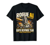 Rogue AI Break Glass Manuel Override Tech Humour T-Shirt Graphique avec Valeur