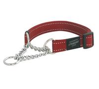 Rogz For Dogs Lumberjack Half-Slip Collar Rouge