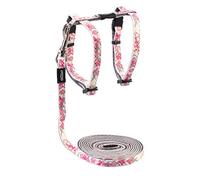Rogz GlowCat Ensemble harnais et laisse phosphorescents pour chat Rose