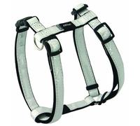 Rogz Pupz Zing Zap Zo Harnais en H réglable avec Fermeture éclair pour Chiot Argenté Taille M 150 cm
