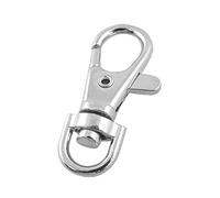 Rohans Lot de 1-100 fermoirs mousquetons pivotants pour porte-clés 37 x 16 mm