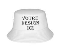 ROHBVMN Bob Personnalisable Casquettes personnalisée Chapeau de Pêcheur personnalisé Chapeau sur Mesure avec Photo/Logo/Texte,créez Votre Propre Chapeau de Soleil pour Hommes & Femmes