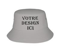ROHBVMN Bob Personnalisable Casquettes personnalisée Chapeau de Pêcheur personnalisé Chapeau sur Mesure avec Photo/Logo/Texte,créez Votre Propre Chapeau de Soleil pour Hommes & Femmes