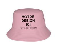 ROHBVMN Casquette Personnalisable Bob personnalisée Chapeau de Pêcheur personnalisé Concevez Votre Propre Casquette, Chapeau de Soleil en Coton Anti-UV personnalisée en Gros pour Hommes & Femmes