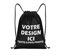 ROHBVMN Sac de sport personnalisable en gros avec votre logo - sac a dos homme et femme, sac piscine, petit sac de sport, gym bag, sac à cordon, idéal pour le sport et les loisirs