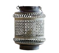 ROHCGHC Chandeliers, Lanternes de Jardin en métal for Bougies, lanternes décoratives, bougeoir Japonais en Fer forgé, lanternes Creuses, Panier Suspendu, lanternes Faites à la Main