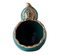 ROHCGHC corbeille à fruits en céramique, Bol à clés for table d'entrée, bol bonbons de rangement, cadeau décoration d'intérieur, for bureau-blanc-12,5 x 16, cm(Dark Green)