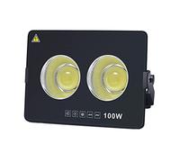 ROHCGHC Lampes d'éclairage Solaire, Projecteur de Travail LED 50-600 W, IP67, 6000 K, éclairage Mural extérieur, idéal for garages, terrasses et toits-terrasses(100W)