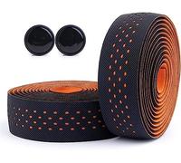 ROHCGHC Le vélo Porte Le Ruban, 1 Paire de Fixation Barre poignée antidérapante for vélo Route, Accessoires VTT for vélos(Orange)