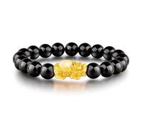 ROHCGHC Les perles,Bracelet en perles de jade, Bracelets en or sable for hommes et femmes avec cordes incrustées de jade, perles Bouddha