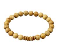 ROHCGHC Les Perles, Bracelets en Perles de Bois Naturel avec Coquille Noix Coco for Hommes et Femmes, Bracelet méditation tendu, Bijoux prière, Cadeau Yoga, 1 pièce(Yb,23cm)